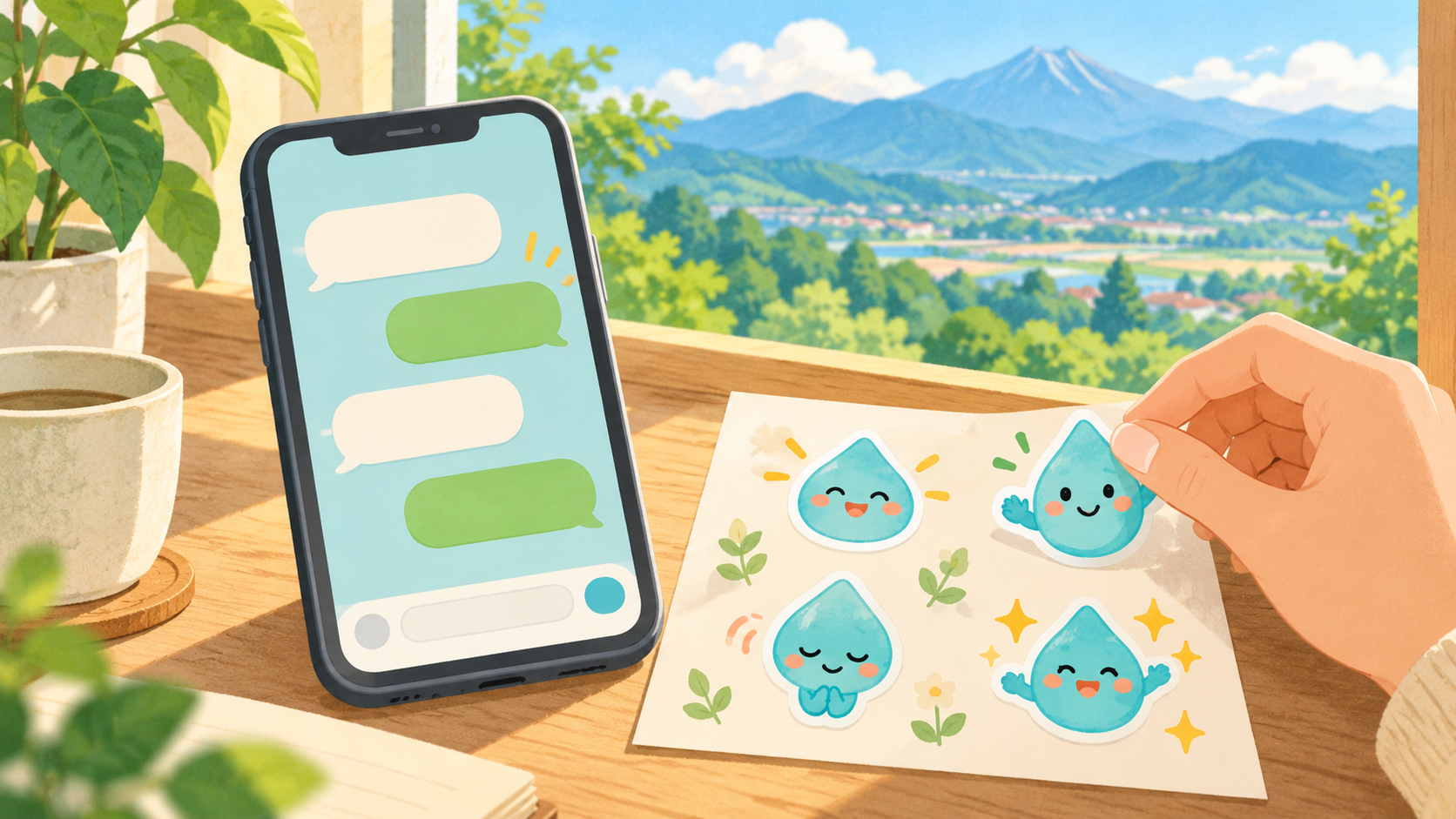山梨県「水素のスイチョ」のLINEスタンプを買うには？販売先と料金を確認