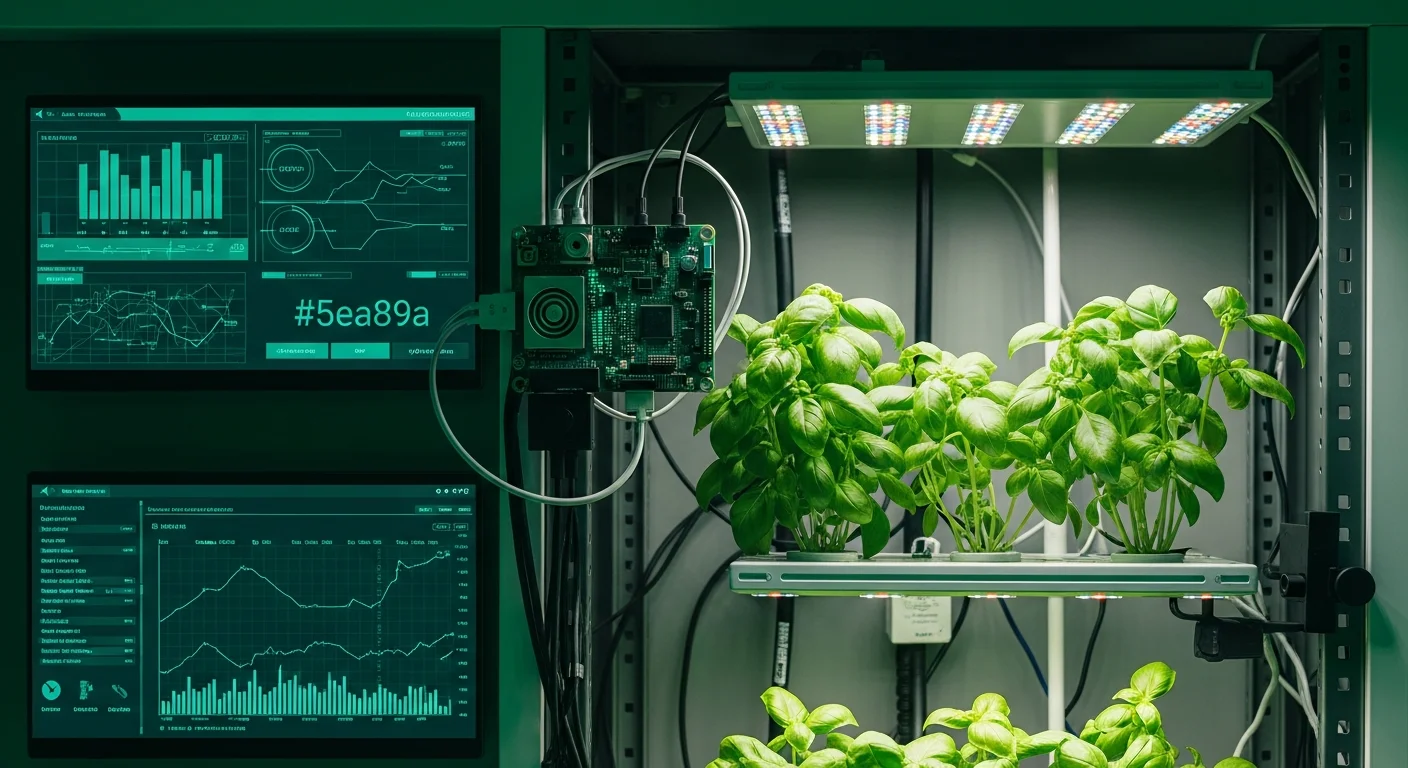 IoT×AIが実現する水耕栽培ハーブの自動生産システム